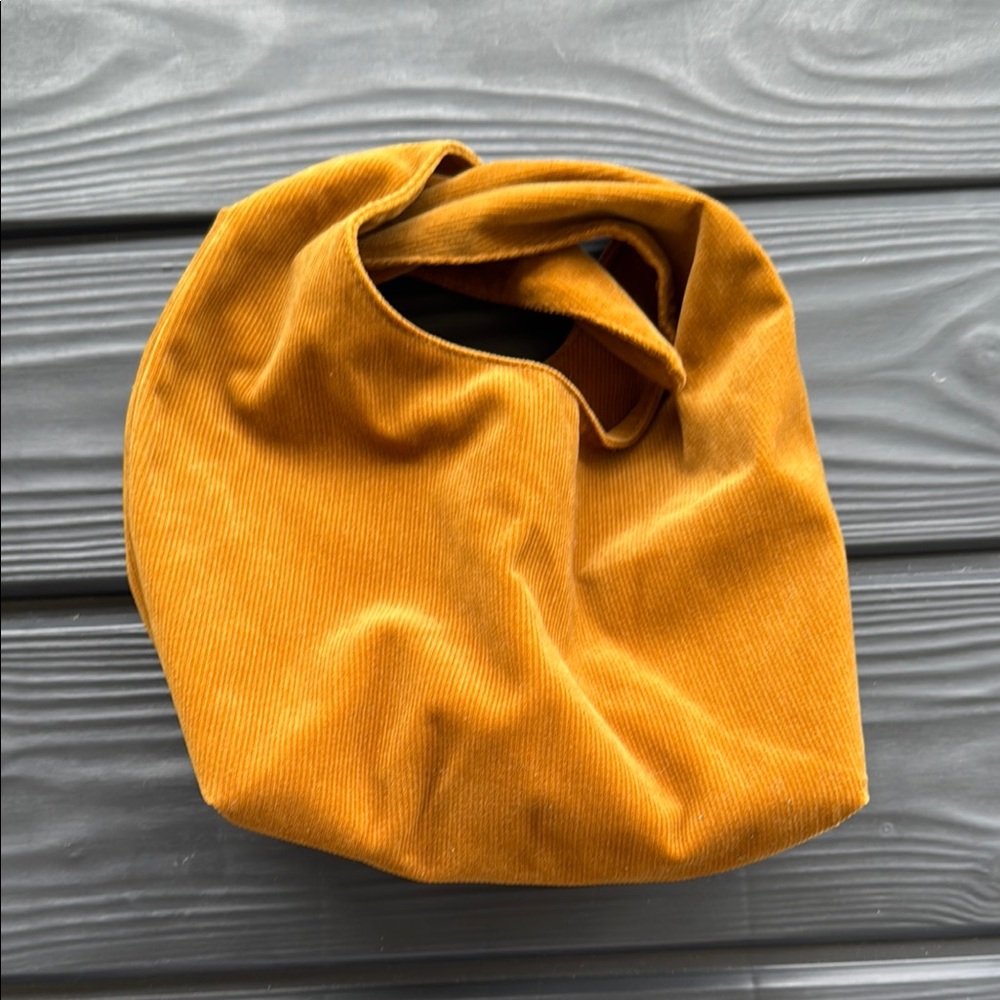 Merit Mustard Corduroy Tote NWOT